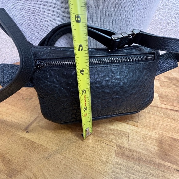Status Anxiety Best Lies Black Bubble Leather Bum Bag Belt Bag - Picture 13 of 13